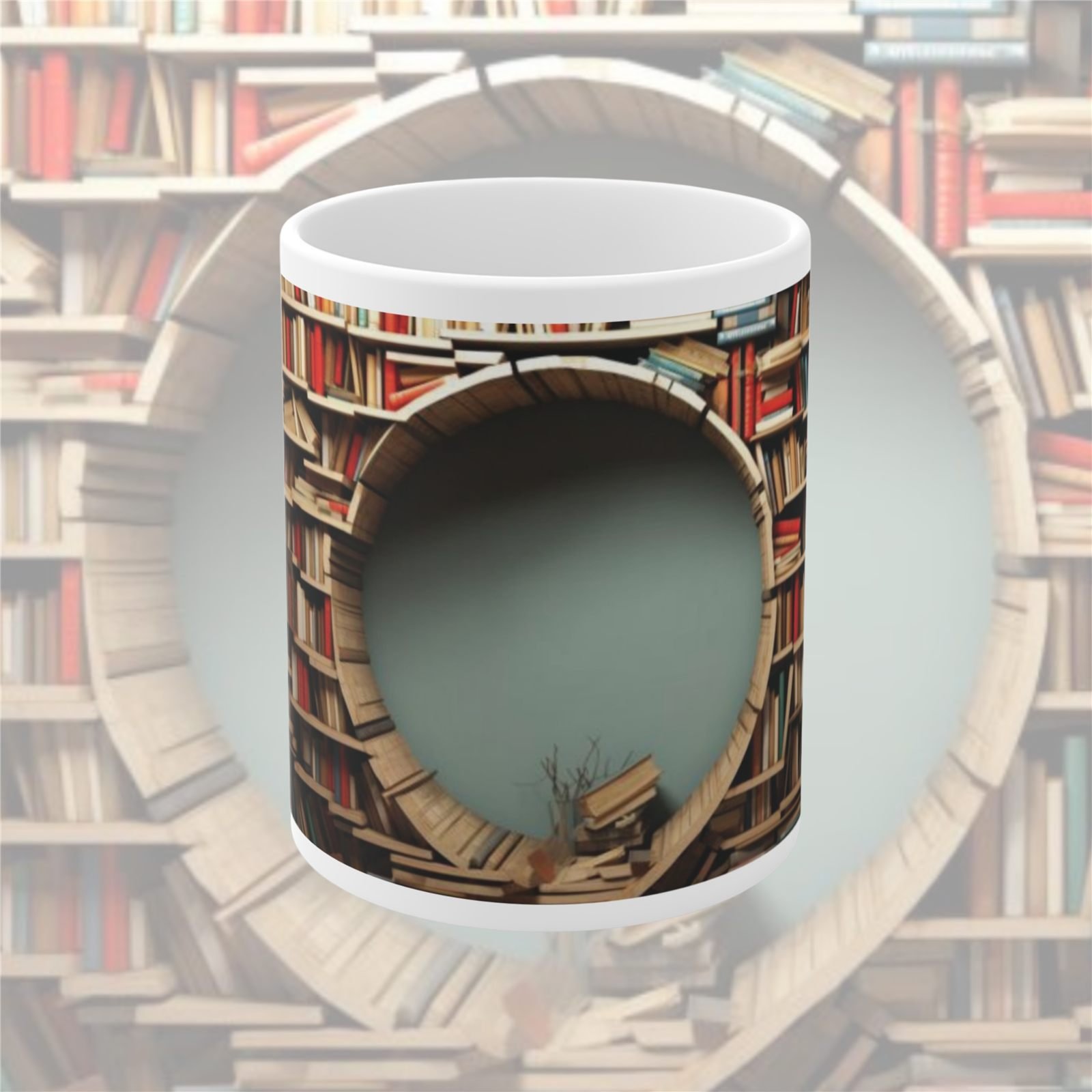 Literary Book Portal Designer Ceramic Mug view 1
