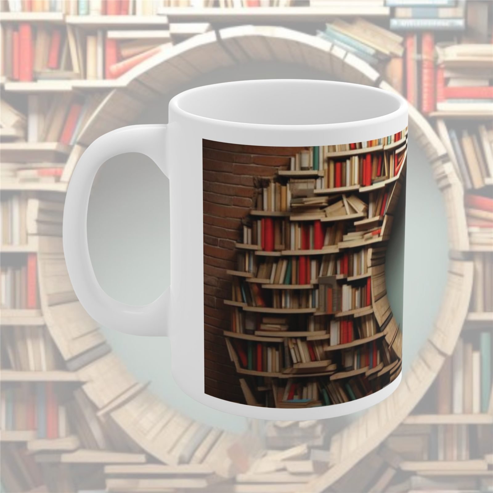 Literary Book Portal Designer Ceramic Mug view 2
