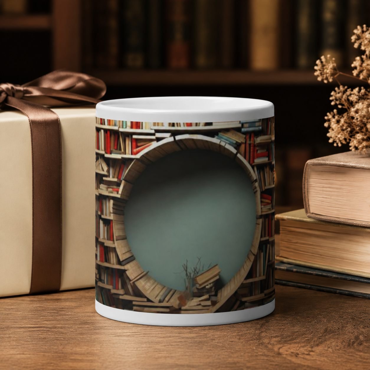 Literary Book Portal Designer Ceramic Mug view 4