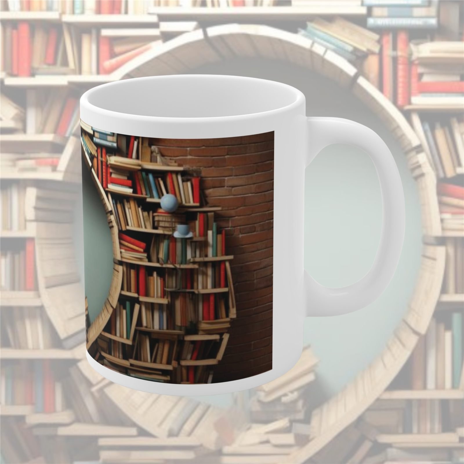 Literary Book Portal Designer Ceramic Mug view 3