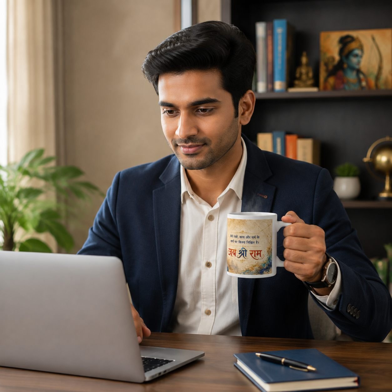 Jai Shree Ram Courage and Dharma Devotional Mug – 325 ml view 5