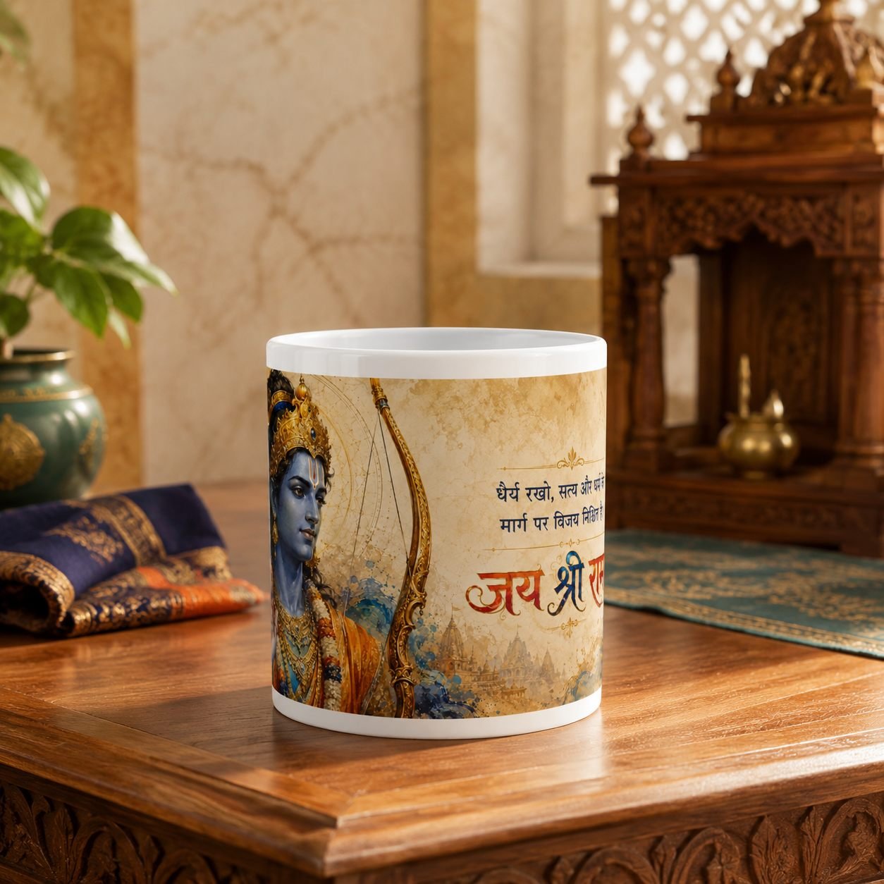 Jai Shree Ram Courage and Dharma Devotional Mug – 325 ml view 9