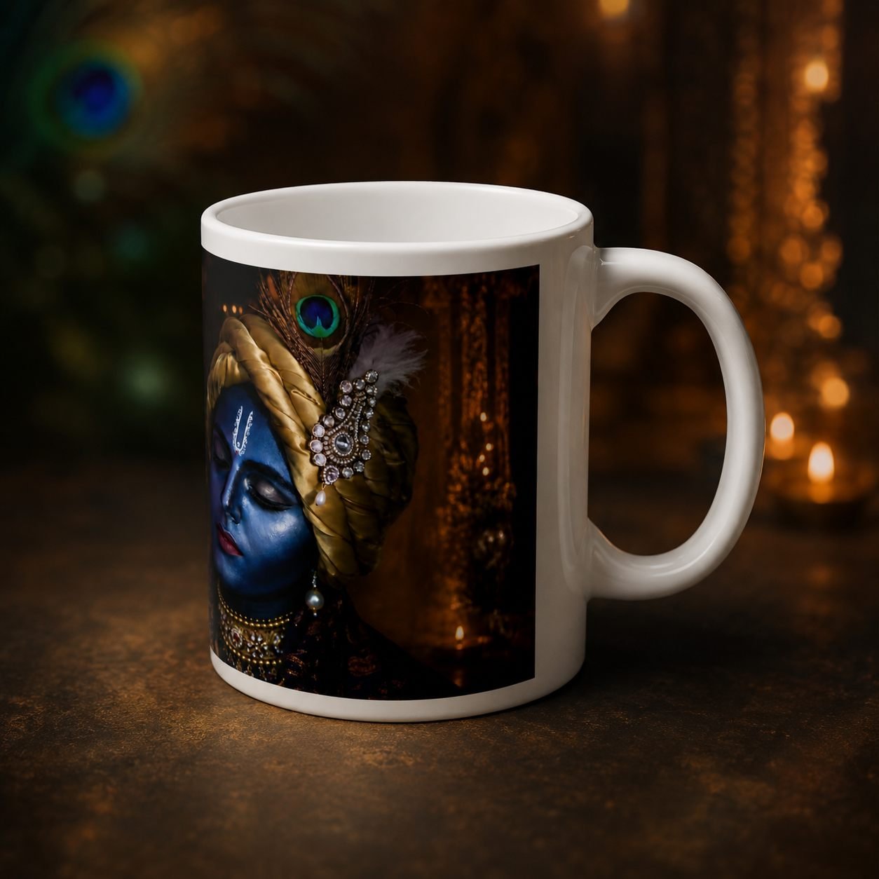 Shri Krishna Devotion and Peace Mug – 325 ml view 3