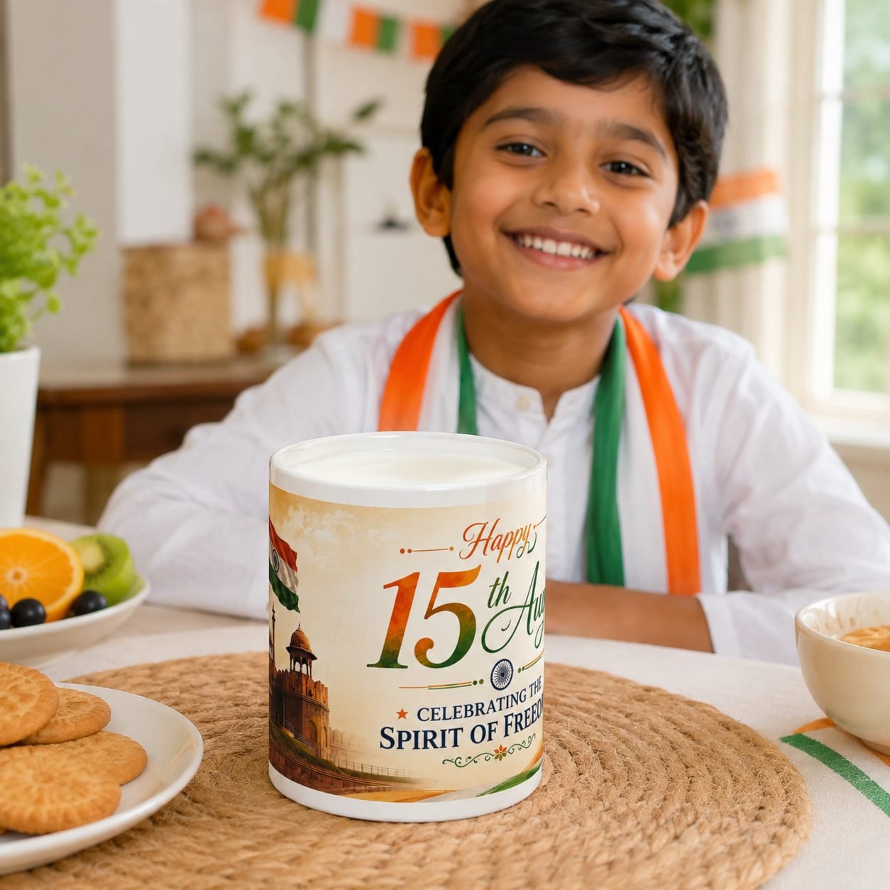 Red Fort Spirit of Freedom Festival Ceramic Mug view 6