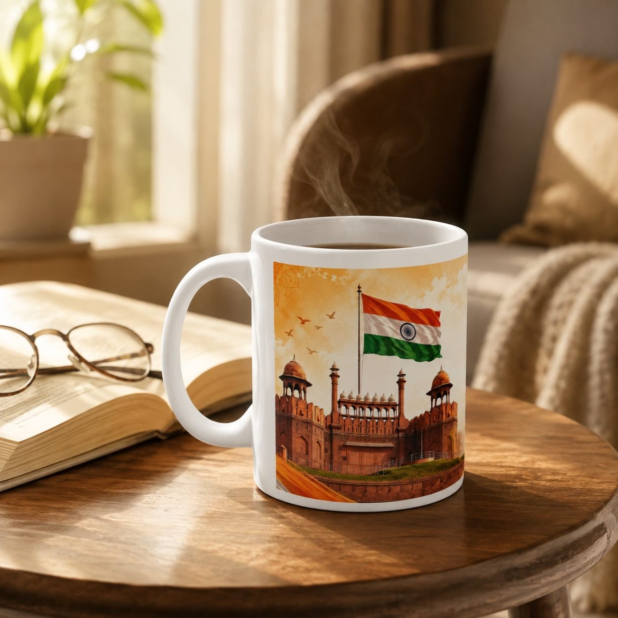 Red Fort Spirit of Freedom Festival Ceramic Mug view 7