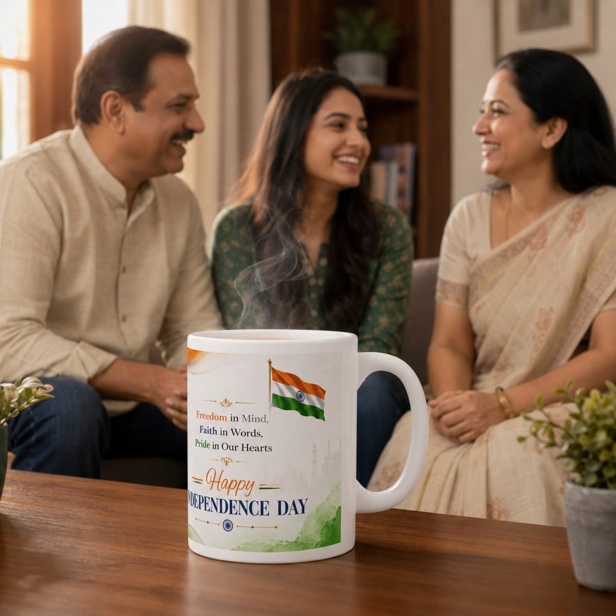 Freedom Faith Pride Independence Day Ceramic Mug view 6