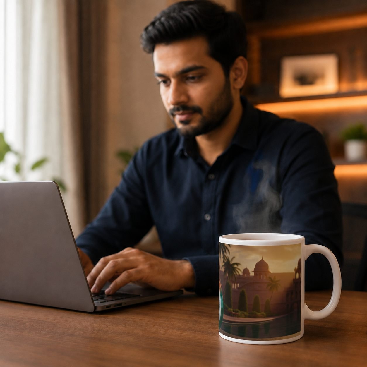 Heritage Ashoka Chakra Festival Ceramic Mug view 4