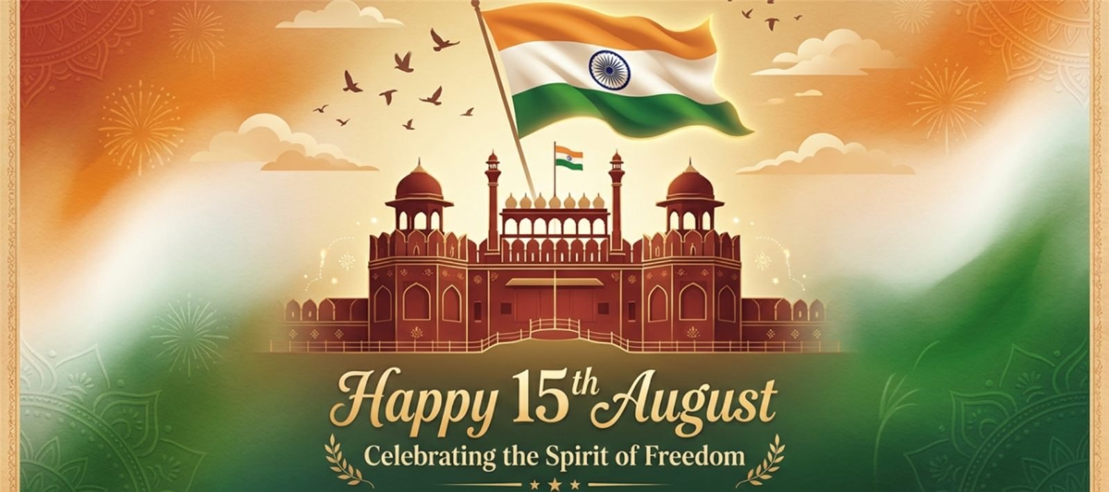 Red Fort Happy 15th August Festival Ceramic Mug view 11