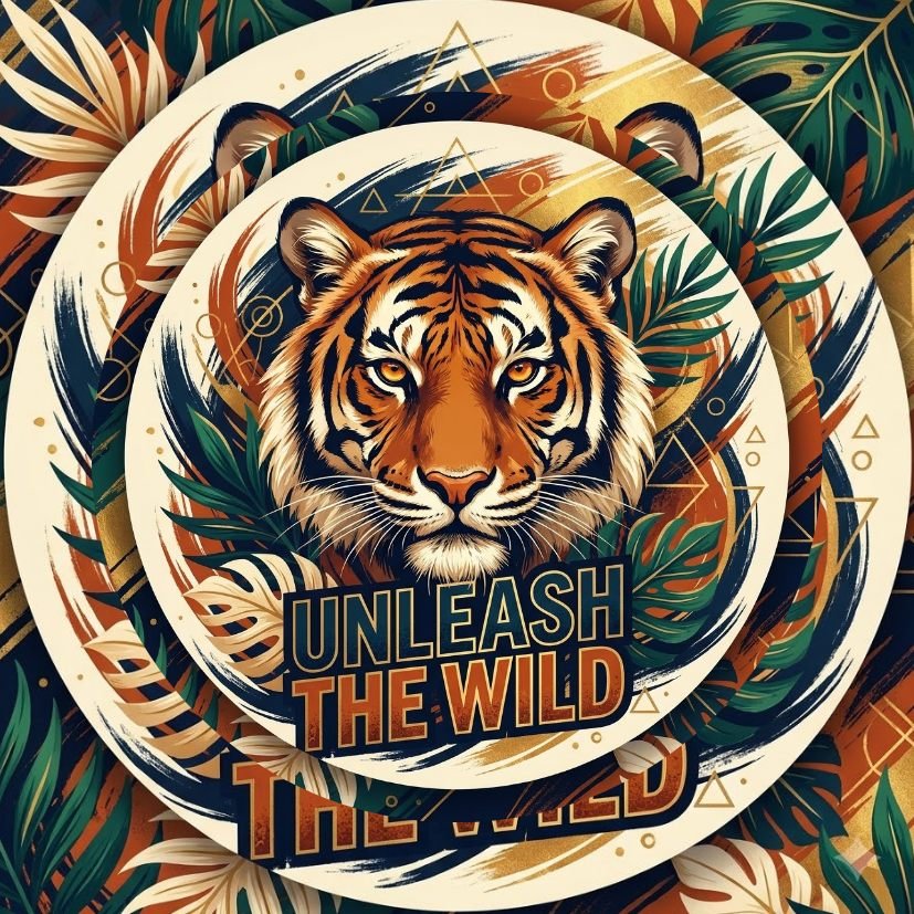 Unleash the Wild Tiger Pin Badge view 7